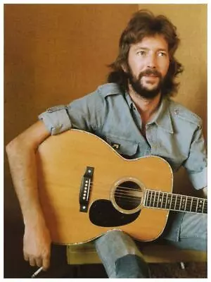 Eric Clapton - POSTER - Martin Acoustic Guitar - AMAZING Wall Art Print • $26.89