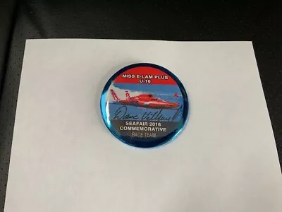 2016 Miss Elam Special Race Team Foil Commemorative Hydroplane Button Hydro Pin • $17.95