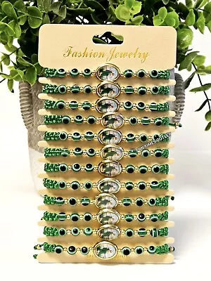 12 San Judas Tadeo Mal De Ojo Pulsera Recuerdos St Jude Evil Eye Bracelet Favors • $19.95