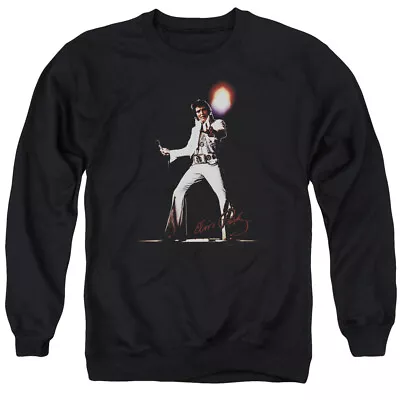 Elvis Presley Glorious Crewneck Sweatshirt Licensed Music King Of Rock Black • $24.49