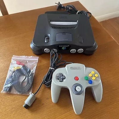 Nintendo 64 Grey Console Includes All Hook-ups Pal Oz Seller • $159.99