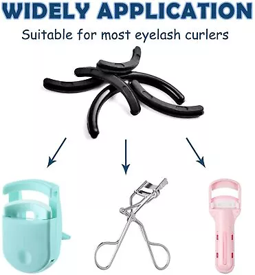 £4.49 • Buy Eyelash Curler Refill Rubber Pads Make Up Tool Replacement Circle Cosmetic Clips