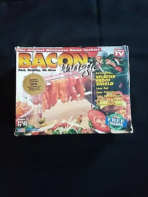 Bacon Magic Microwave Bacon Cooker As Seen On TV Splatter Proof Shield  • $12.95