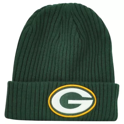 NFL Green Bay Packers Cuffed Skully Winter Adults Logo Sports Knit Beanie Hat • $18.36