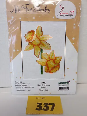 ZWEIGART MADEIRA BO26 DAFFODILS Yellow Flower Spring Cross Stitch Kit • £3.49