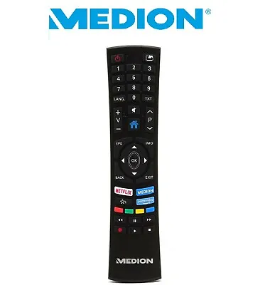 Genuine Medion RC1822 40069104 Remote Control LED TV's NETFLIX Prime Video Keys • £8.99