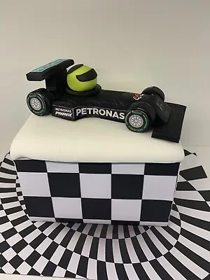 Edible FORMULA 1 CAR  Mercedes Lewis Hamilton  ￼Cake Decoration Cake Topper • £16.99