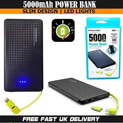 For IPhone 11 / 11 Pro Max 5000mAh Power Bank Fast Charger Battery Pack Portable • £10.95