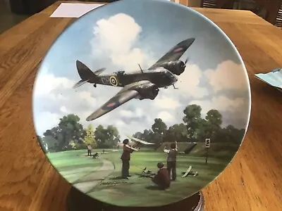£12.99 • Buy Aeroplane Plate - Blenheim Above The Airfield- Heroes Of The Sky-world War 2 Raf