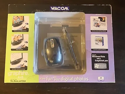 Wacom Graphire 4 USB Tablet Mouse Pen Holder 4x5 Digital Photo Edit 20 SQ Inches • $39.99