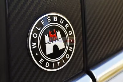 $12.98 • Buy VEHICLE ID Wolfsburg Shield Round Badge Emblem Sticker FIT FOR VW MK7 MK6