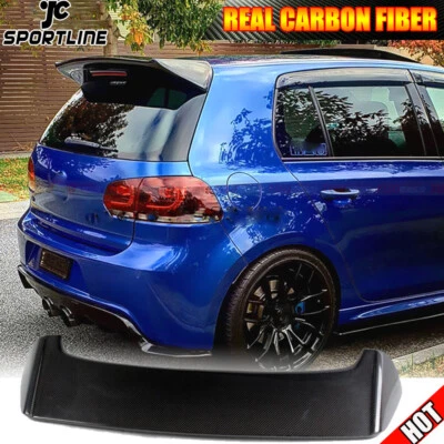 $251.74 • Buy Fit For Volkswagen VW Golf VI 6 MK6 GTI R20 10-15 Rear Roof Spoiler REAL CARBON 