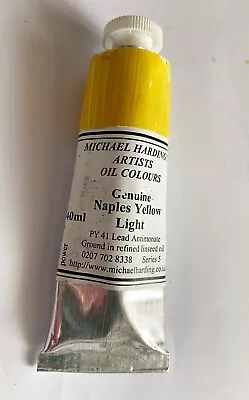 Michael Harding : Oil Paint : 40ml : Genuine Naples Yellow Light • £35