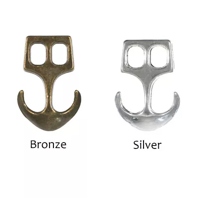 Two Hole Metal Clasps - Hook Or Anchor - Perfect For Paracord Bracelets • $6.79