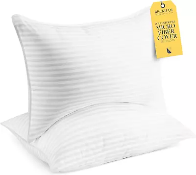 Beckham Hotel Collection Bed Pillows Standard / Queen Size Set Of 2 - Microfiber • $42.66