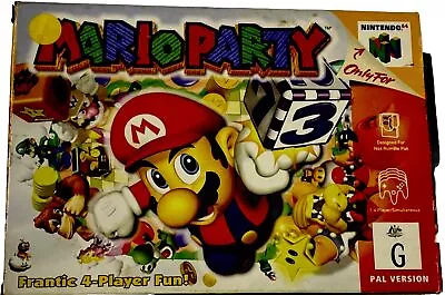 Mario Party Nintendo N64 Boxed Complete CIB PAL Free Post! Genuine | Working • $198.99