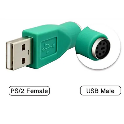 $1.44 • Buy 2pcs USB Male To For PS/2 Female Adapter Converter Usb Co'HO