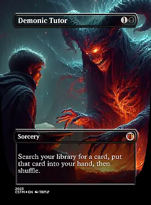 Demonic Tutor - High Quality Altered Art Custom Cards • $7.99