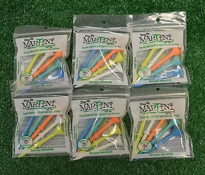 Martini Golf Tees - Step Up - Multi Color - 6 Packs - 11919 • $28.98