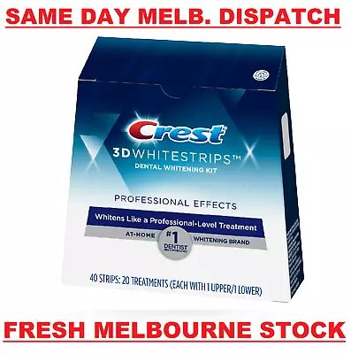 $88.95 • Buy Crest 3D White 40 X Professional Flexfit Teeth Whitening Strip (20 Treatments)