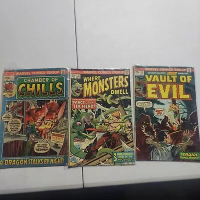 Horror Marvel Comics Group Issues 1 20 And 37. Silver Vault Of Evil Chamber Of • $12