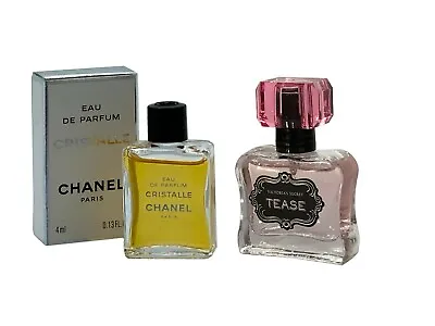£26.99 • Buy Women Miniature Mini Gift Perfume X2 CHANEL Cristalle Tease By Victorias Secret