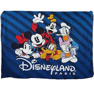 Disneyland Paris Mickey & Minnie Mouse Throw Blanket Fleece Donald Duck Disney • £29.99