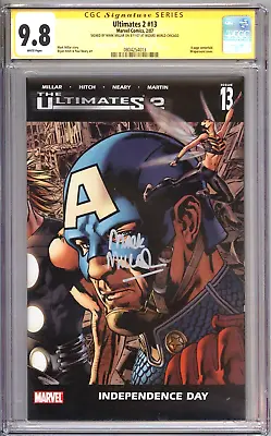 Ultimates 2 #13 Cgc 9.8 Signature Series Signed Mark Millar Captain America • £109.95