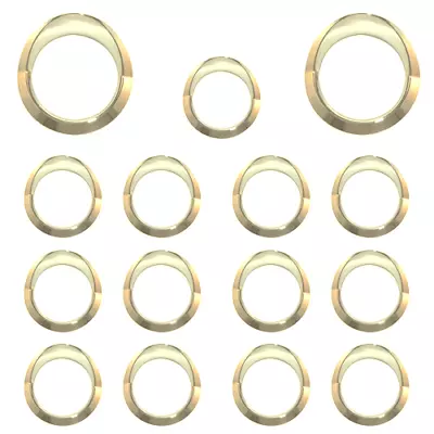 Gold Gauge Surround Kit To Suit Australian Kenworth 2xSpeedo 1xPyro 16xSmall • $219.93