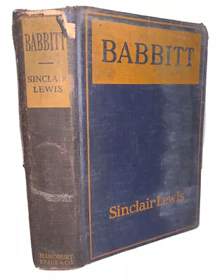 1922 1st Edition 2nd Printing BABBITT By SINCLAIR LEWIS • $69.30