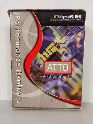 ATTO Express PCI UL4S Single Channel Ultra320 SCSI Host Adapter • $16.54