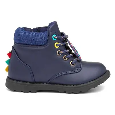 £17.99 • Buy Buckle My Shoe Kids Boot Blue Lace Up Dinosaur Lewis Size UK 5,6,7,8,9,10,11,12