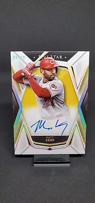 Matt Kemp 2019 Topps Five Star Yellow Auto /10 Dodgers Reds • $35