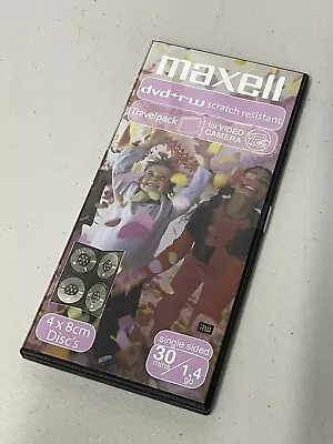 MAXELL 8cm DVD+RW - 30 Minutes 1.4GB - Camcorder DVD Disc • £3.99