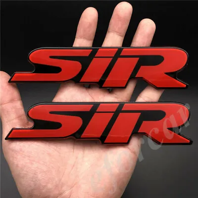 2pcs Red 3D SiR Trunk Rear Fender Emblem Badge Decal Sticker JDM Sport Turbo • $13.90