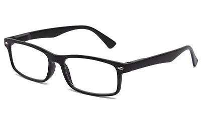 New Clear Lens Glasses Rectangular Frame Spring Hinge Fake Eyewear UV 100% • $8.95