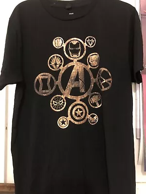 Marvel Avengers Infinity War Size S Black T-shirt Organic Cotton • £6