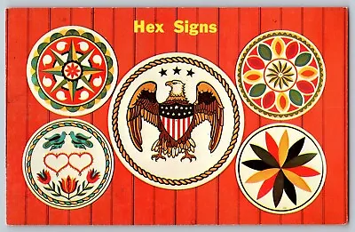 Pennsylvania PA - Dutch Hex Sign - Barn Decoration - Vintage Postcard - Unposted • $4.85