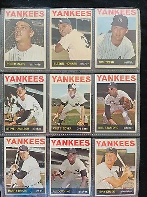 Vintage 1963/64 MLB Baseball Card Collection. NY Yankees.  • $115