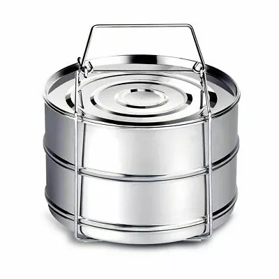 Stackable Stainless Steel Steamer Cooker Insert Pans For Instant Pot 5/6/8 Qt  • $22.99