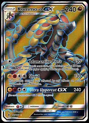 Kommo-o GX FULL ART POKÉMON Guardians Rising 141/145 **NEAR MINT** • $4.99