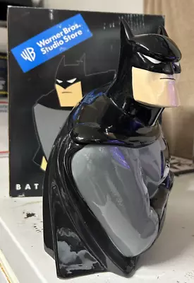 BATMAN Ceramic COOKIE JAR W Box Warner Bros Store Exc 1997 • $99.99