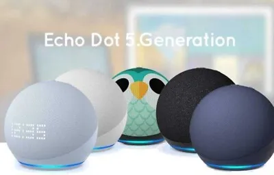 Amazon Echo Dot 5th Generation Smart Speaker With Alexa UK Plug Sealed Box • £43.99