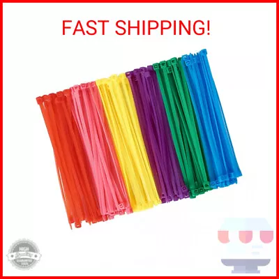 GZXUNFA 600pcs (100 Per Color) Small Colored Zip Ties 6 Inch Multi-Color Zip Wir • $13.99