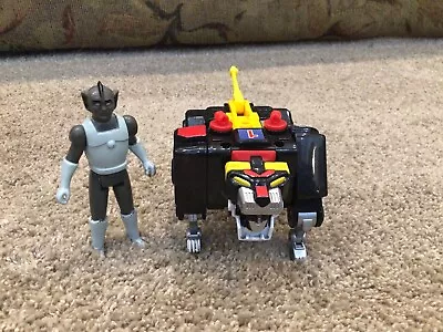 Vintage - Voltron Black Lion Pull Back Missing Wings & Skull Scavenger Figure • $25