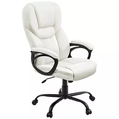 High Back Faux Leather Office Chair Executive Computer Desk Chair W/ Armrest • $92.99