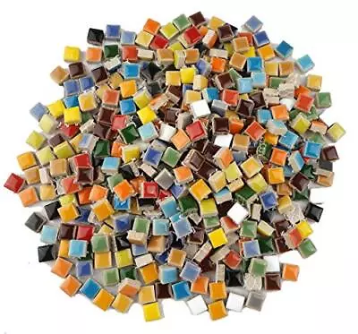 NEW Lanyani Colorful Ceramic Mosaic Tiles For Crafts 1/2 Inch Square Glazed • $24.65