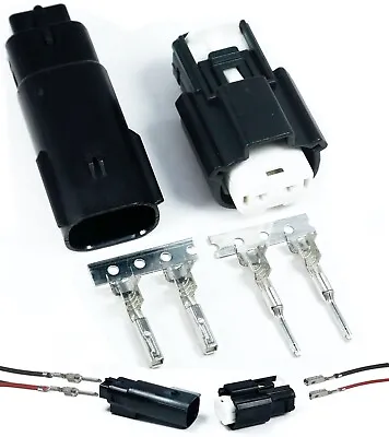 Molex 2 Pin Connector 14-16 AWG 18 Amp Waterproof Sealed Kit MX150L™ • $14.29