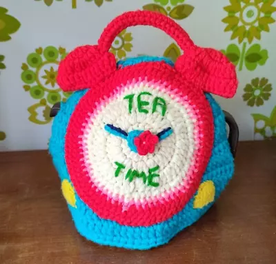 £14 • Buy Cath Kidston Alarm Clock Tea Cosy Crocheted Fits 2 Pint Pot (DRD)