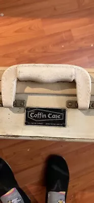 Vintage Coffin Case Electric Guitar White With White Velvet • $175